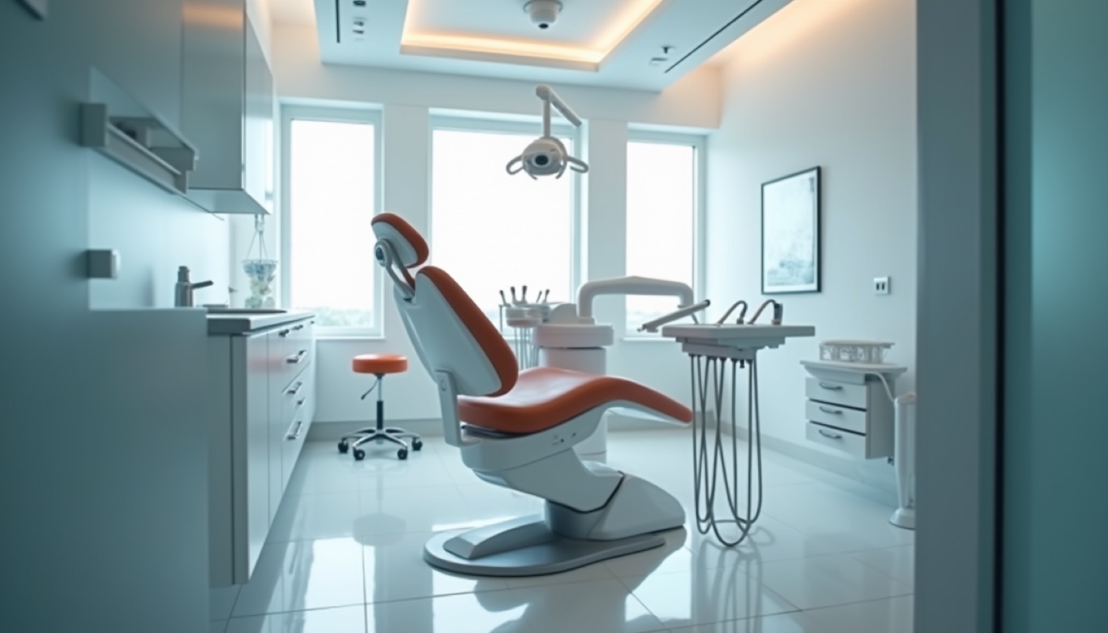 Modern diş kliniği tedavi odası